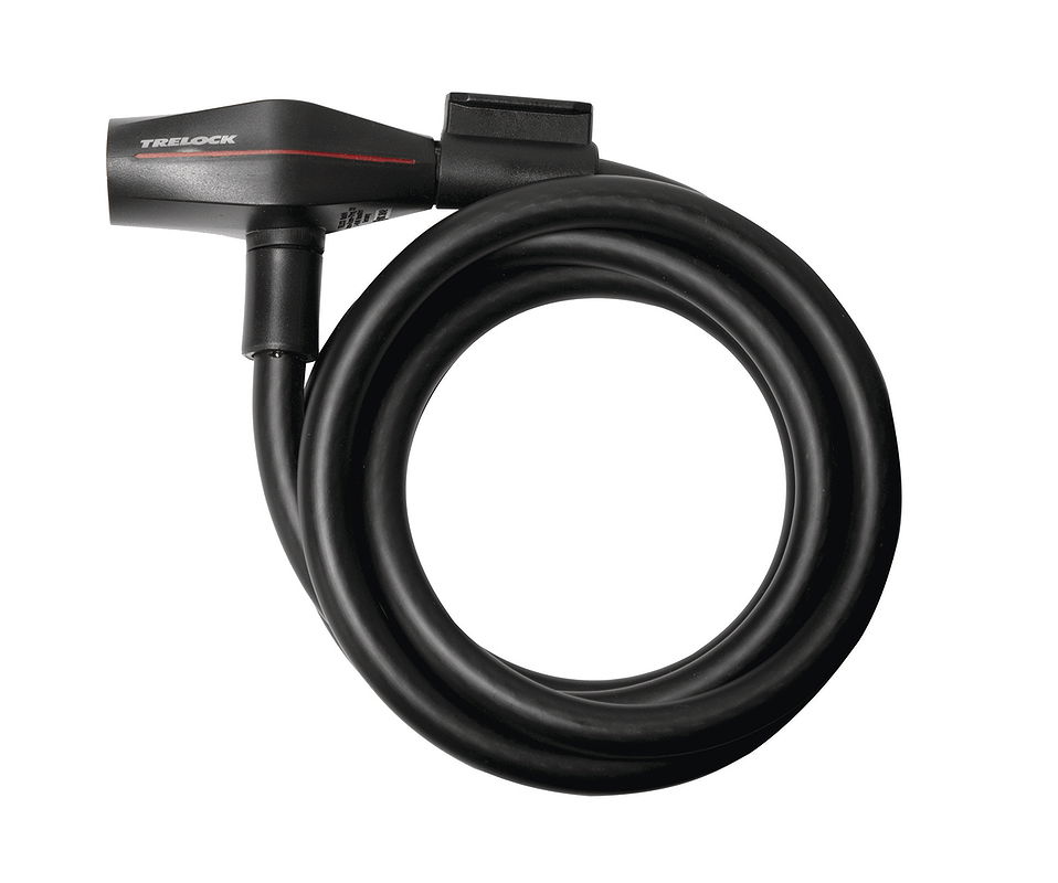TRELOCK Spiralkabelschloss SK 312 12 mm schwarz 180 cm