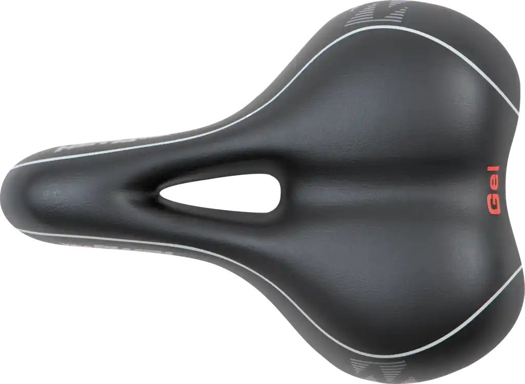 Velo Softgel Trekkingsattel Damen  schwarz / grau/weiss