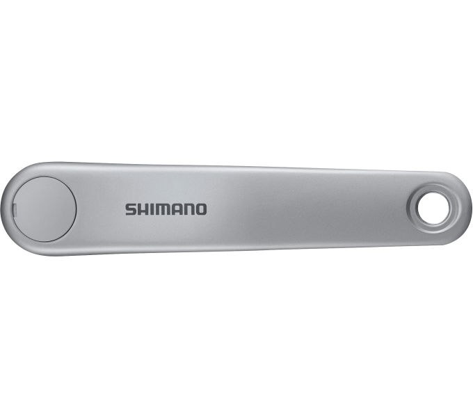 Kurbelarm SHIMANO E-BIKE SYSTEMS FC-E5000 Links 165 mm Silber