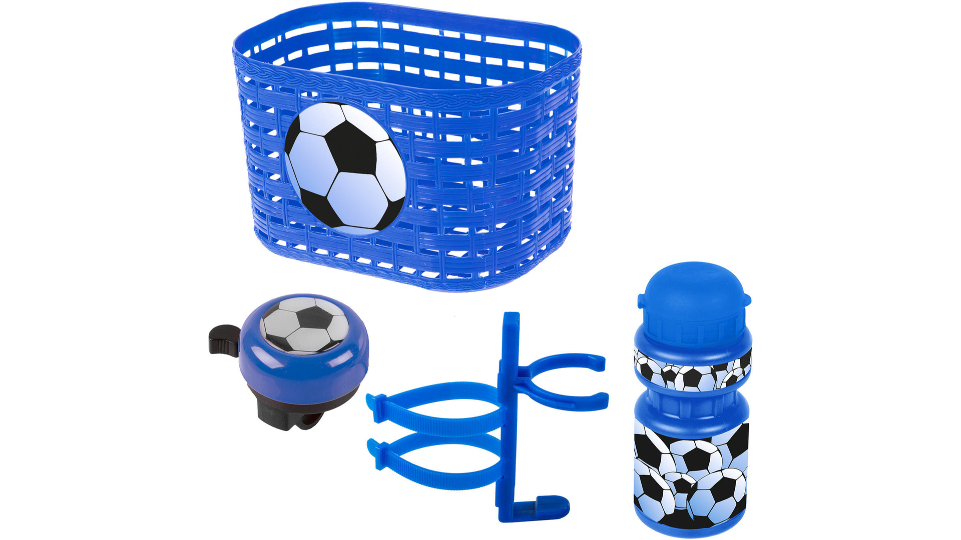 KORB,GLOCKE,TRINKFLASCHE MESSINGSCHLAGER "SOCCER"