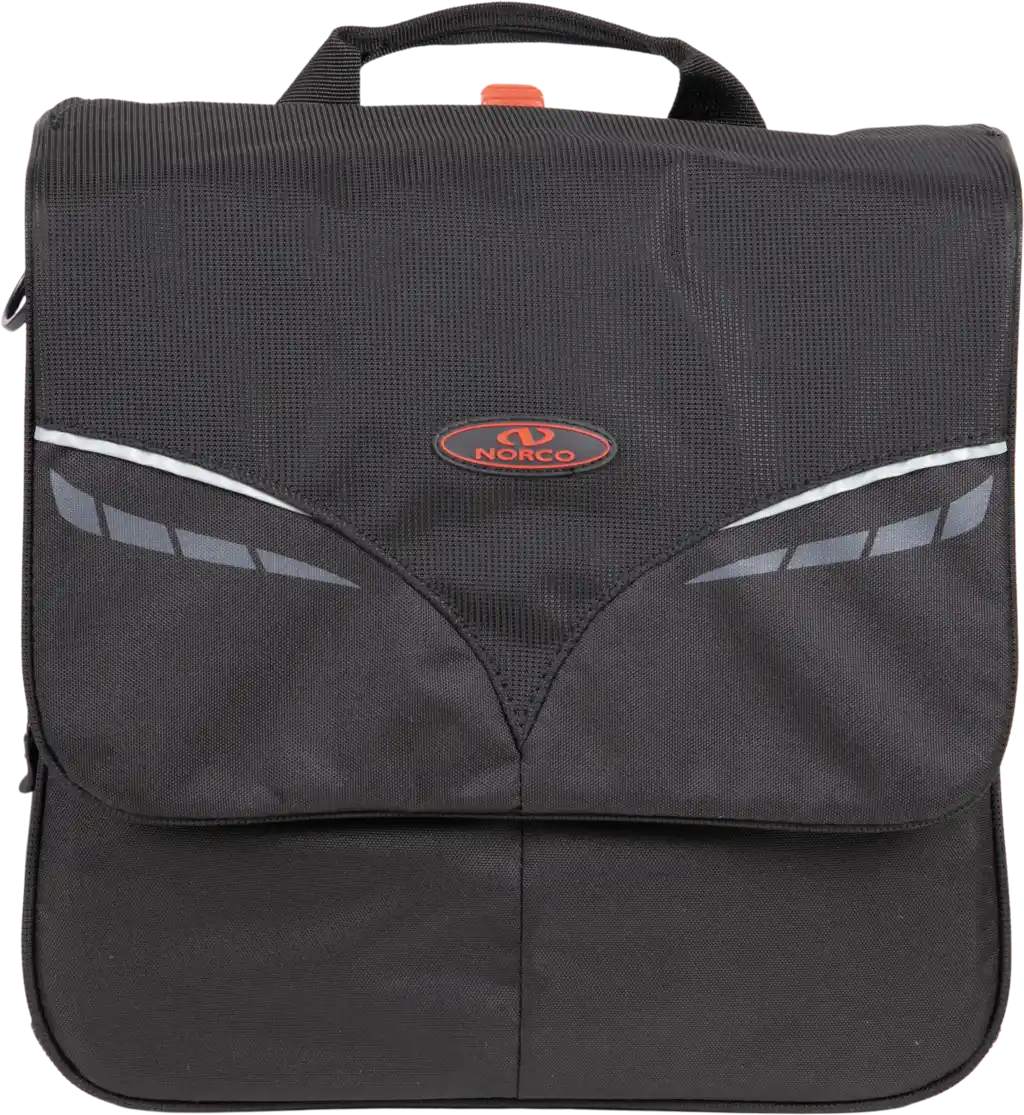 Norco Boston City Tasche mit KLICKfix Kompakt Schiene mit variabler Hakenposition schwarz Seitentasche