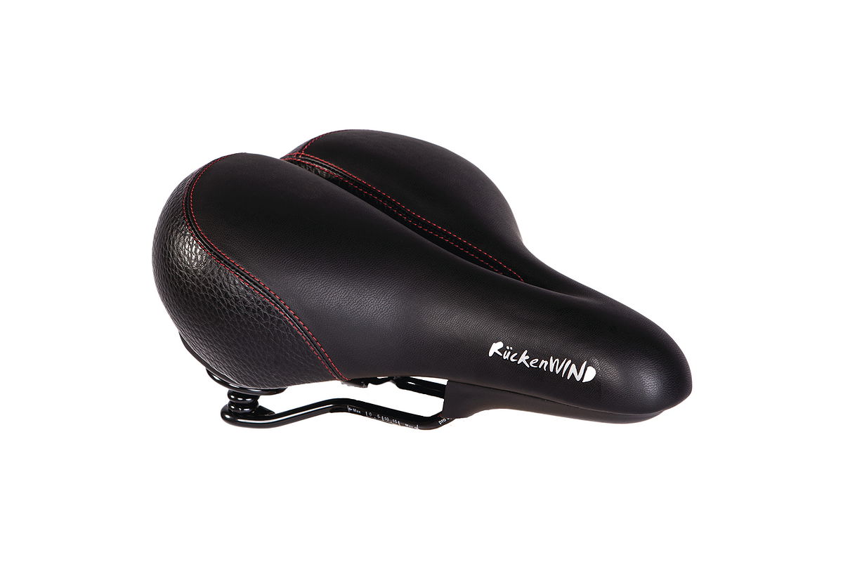 P&P City Sattel Rückenwind Relaxed schwarz L265 x  B210 mm / 700 g Unisex