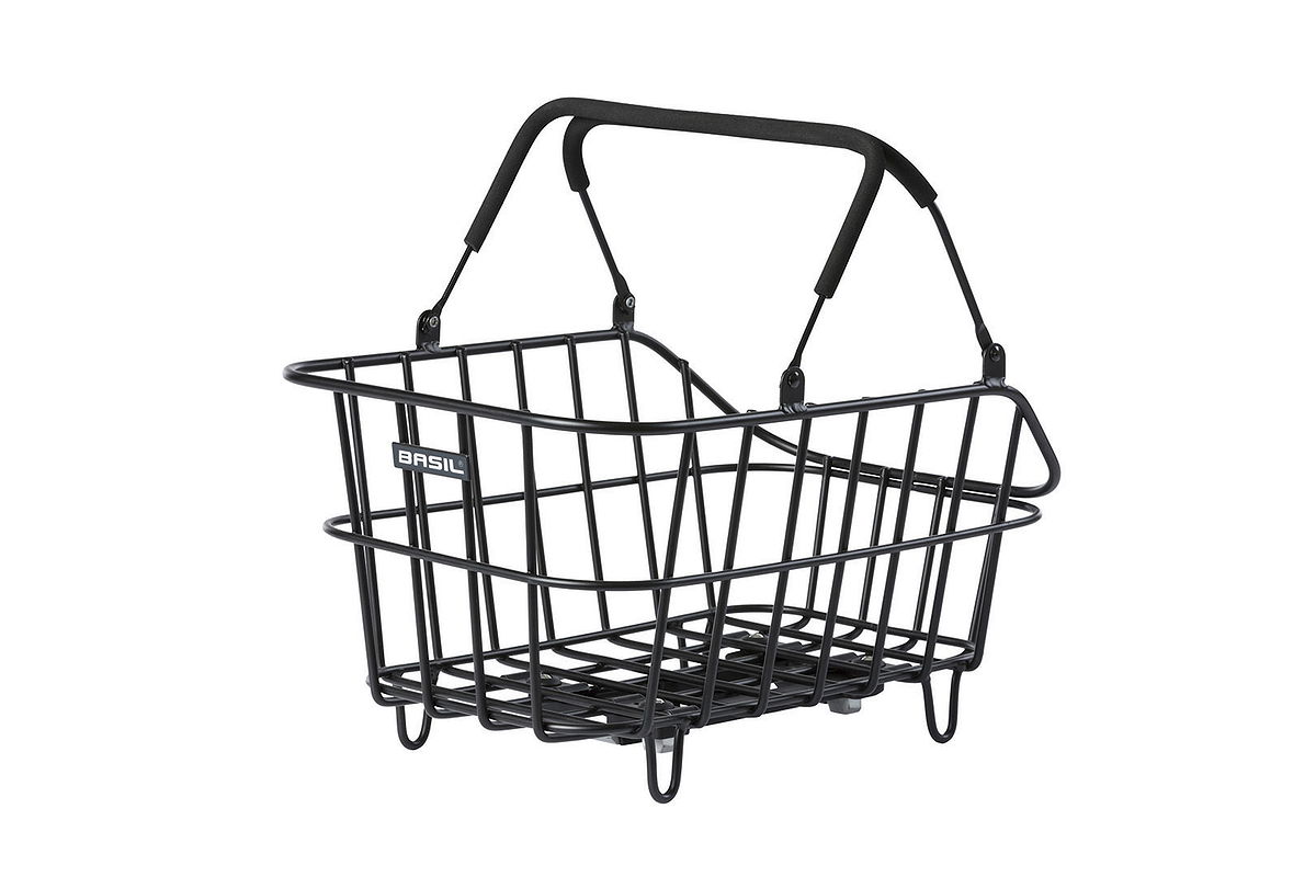 Basil HR-Schultaschenkorb Cento Alu MIK 2.0 matt schwarz MIK 2.0