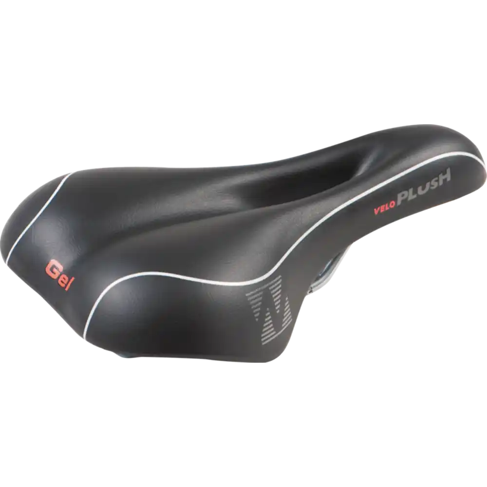 Velo Softgel Trekkingsattel Herren  schwarz / grau/weiss