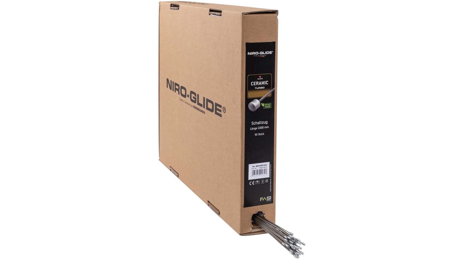 NIRO GLIDE CERAMIC TURBO SCHALTZUG 2200 MM F. BROM
