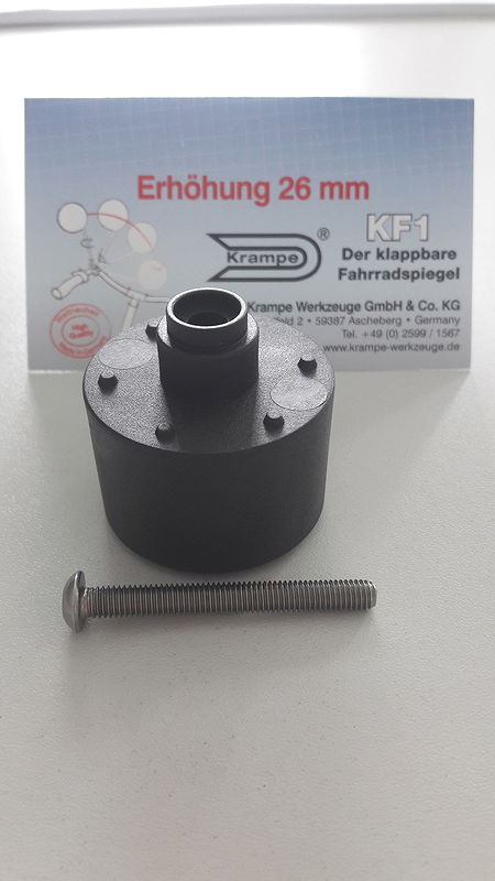 Krampe Höhen-Adapter für KF1 schwarz 26 mm