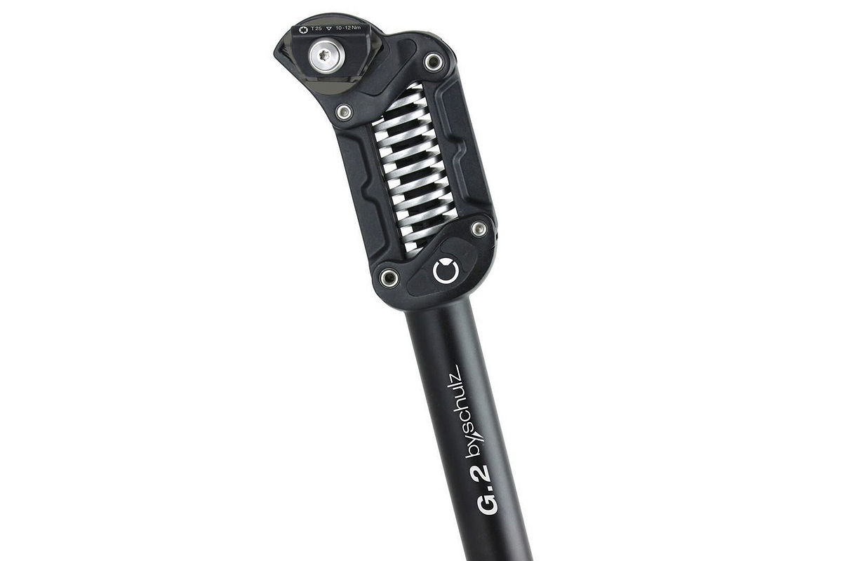 by.schulz Federsattelstütze Parallelogramm G.2 LT standard 80-105 kg 31,6 mm schwarz 380 mm