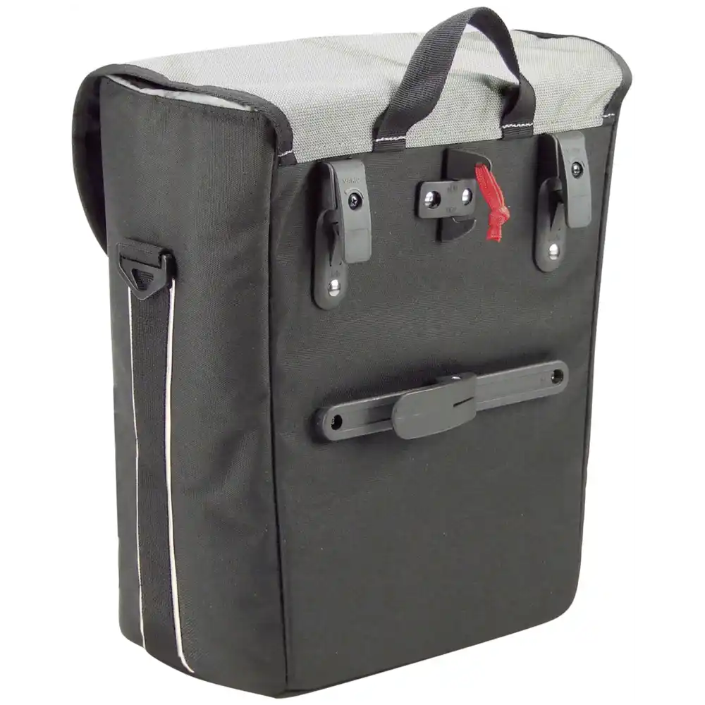 KLICKfix Cita Vario Einkaufstasche schwarz / silber