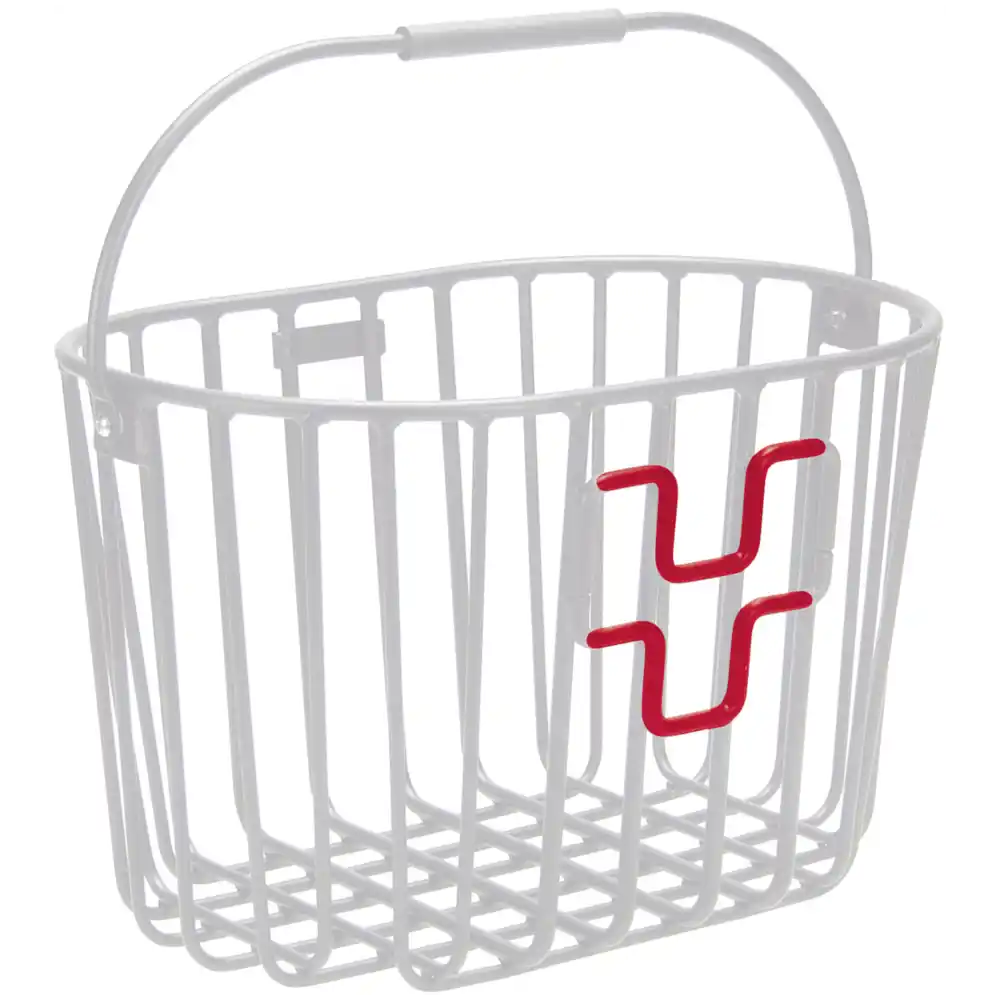 KLICKfix Alumino Korb  silber Vorderradkorb