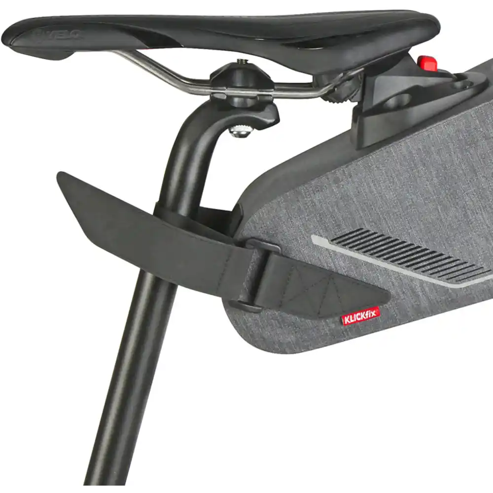 KLICKfix Bikepack X Compact Waterproof Inkl. Contour Sattel Adapter grau