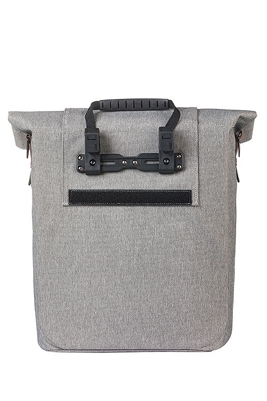 Basil Einzeltasche City Fahrradshopper grau meliert