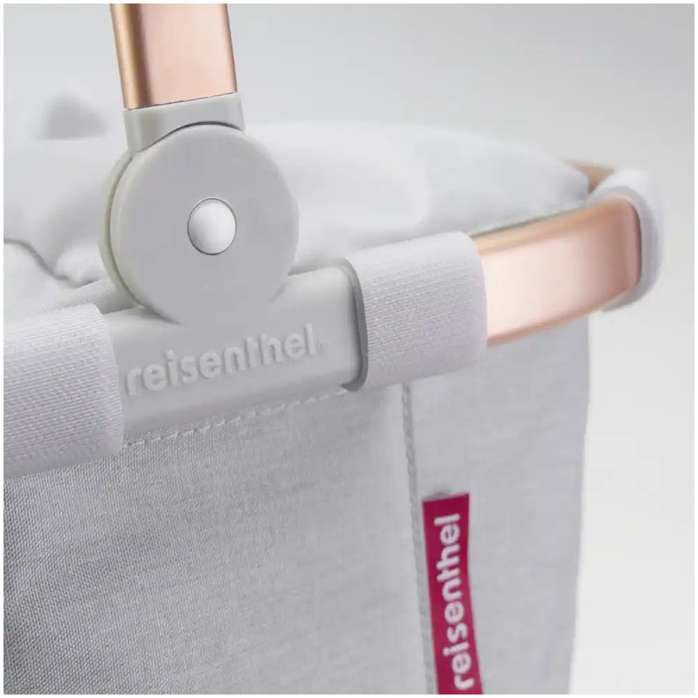 KLICKfix Reisenthel Carrybag GT mit KLICKfix UniKlip 2 Adapter twist sky rose Gepäckträgerkorb