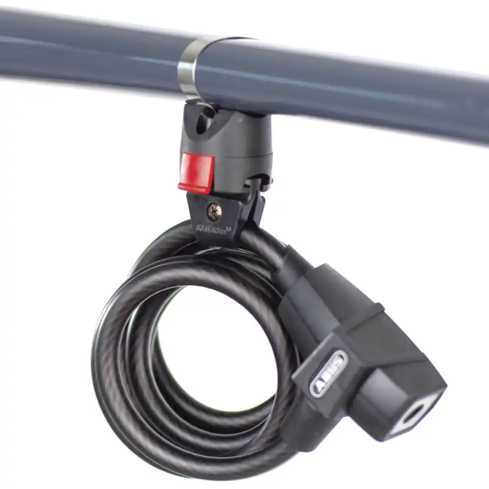 KLICKfix Mini Adapter mit Seilschlosshalter  schwarz