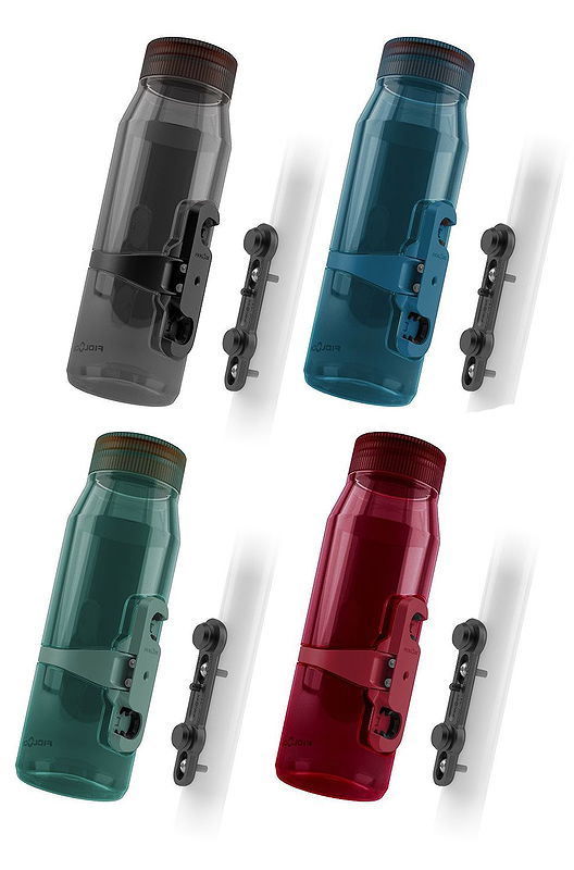 FIDLOCK Trinkflaschen Set TWIST Life inkl. bike base transparent schwarz 0,70 L