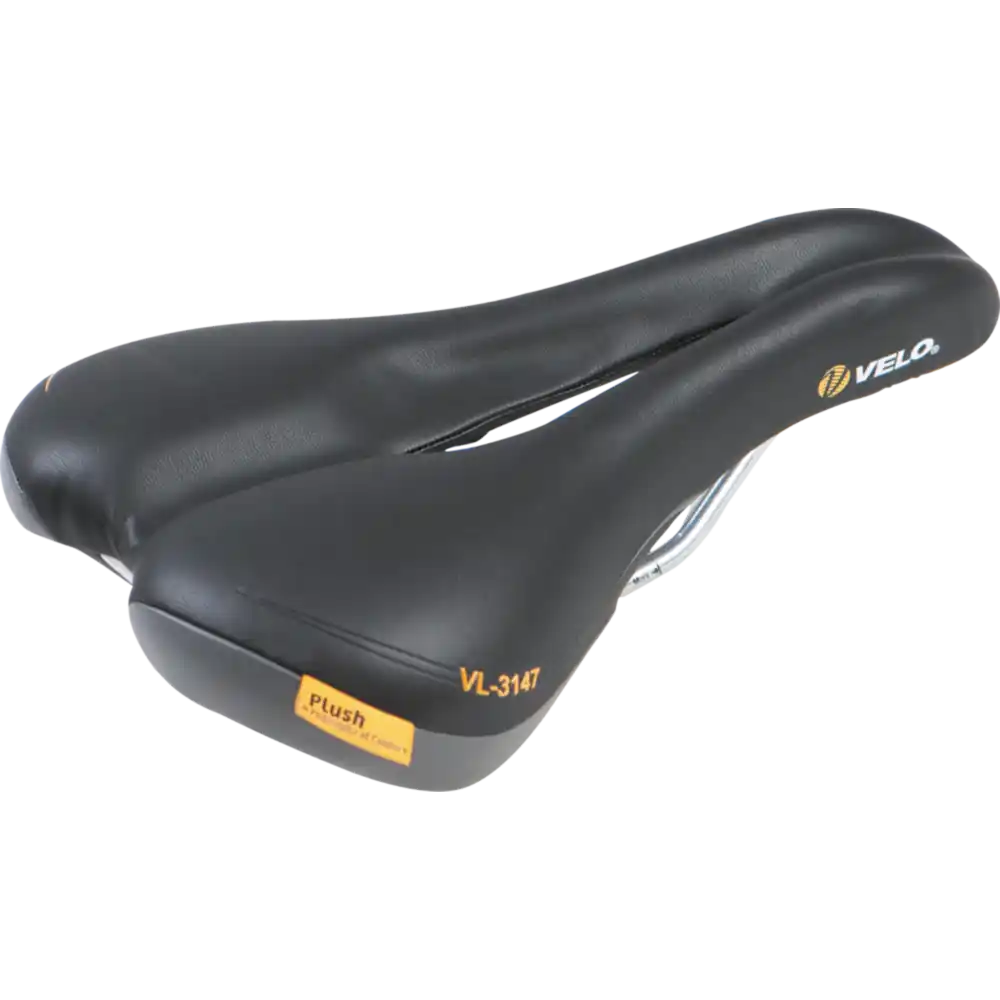 Velo Plush Sportsattel Herren  schwarz / grau/gelb