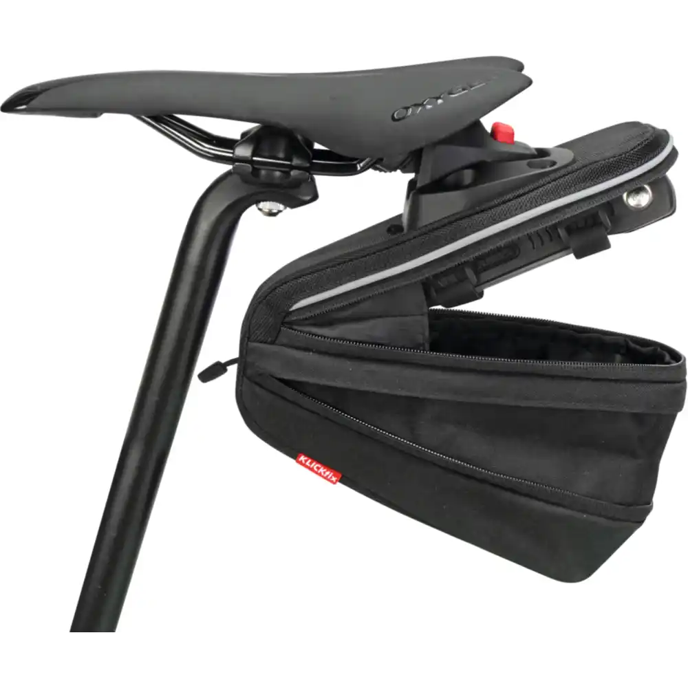 KLICKfix Bikepack Sport Expandable Satteltasche schwarz