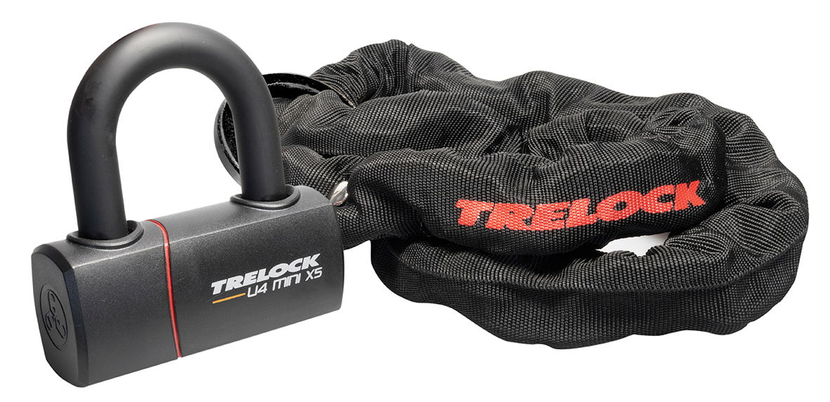 TRELOCK Kettenschloss LC 680 LOOP mit Schloss 9,5 mm schwarz 110 cm