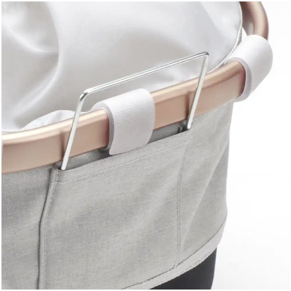 KLICKfix Reisenthel Carrybag GT mit KLICKfix UniKlip 2 Adapter twist sky rose Gepäckträgerkorb