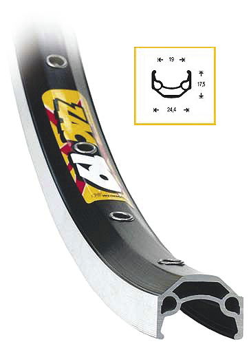 RYDE Felge ZAC 19 schwarz 28