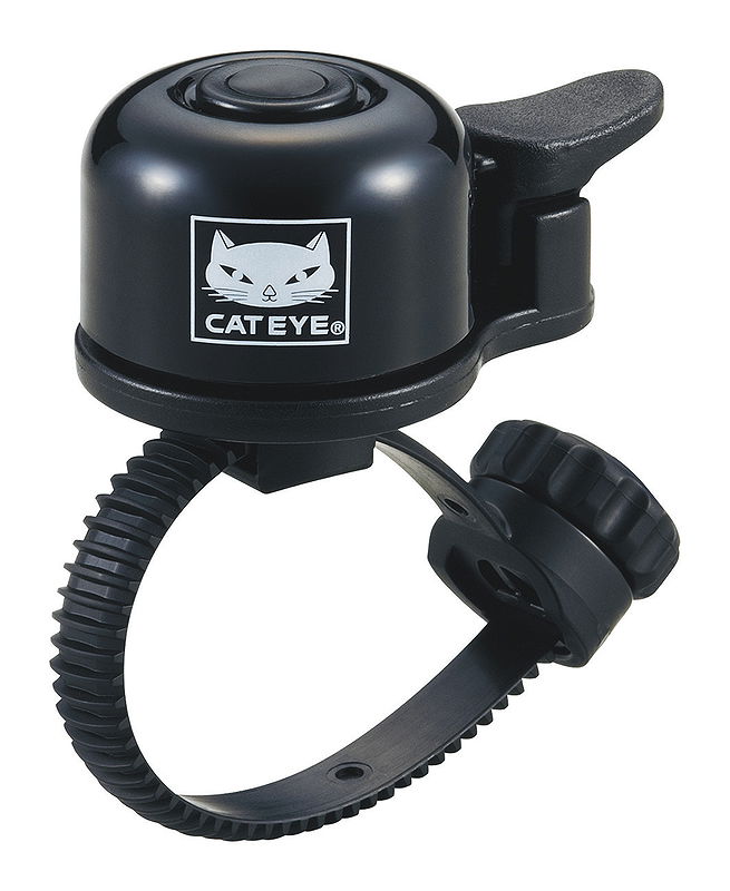 CATEYE Mini-Glocke Alu 19-32 mm schwarz OH-1400 SB-Verpackung
