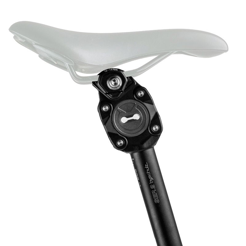 by.schulz Federsattelstütze Parallelogramm SEP.2 hart 100-120 kg/110-125 kg 27,2 mm schwarz 350 mm