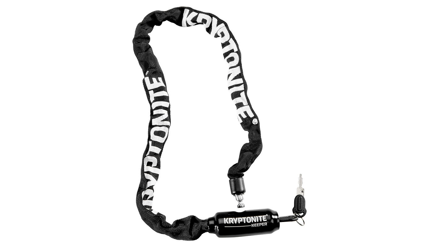 KRYPTONITE Kettenschloss Keeper 585 Integrated Chain 5 mm schwarz 85 cm