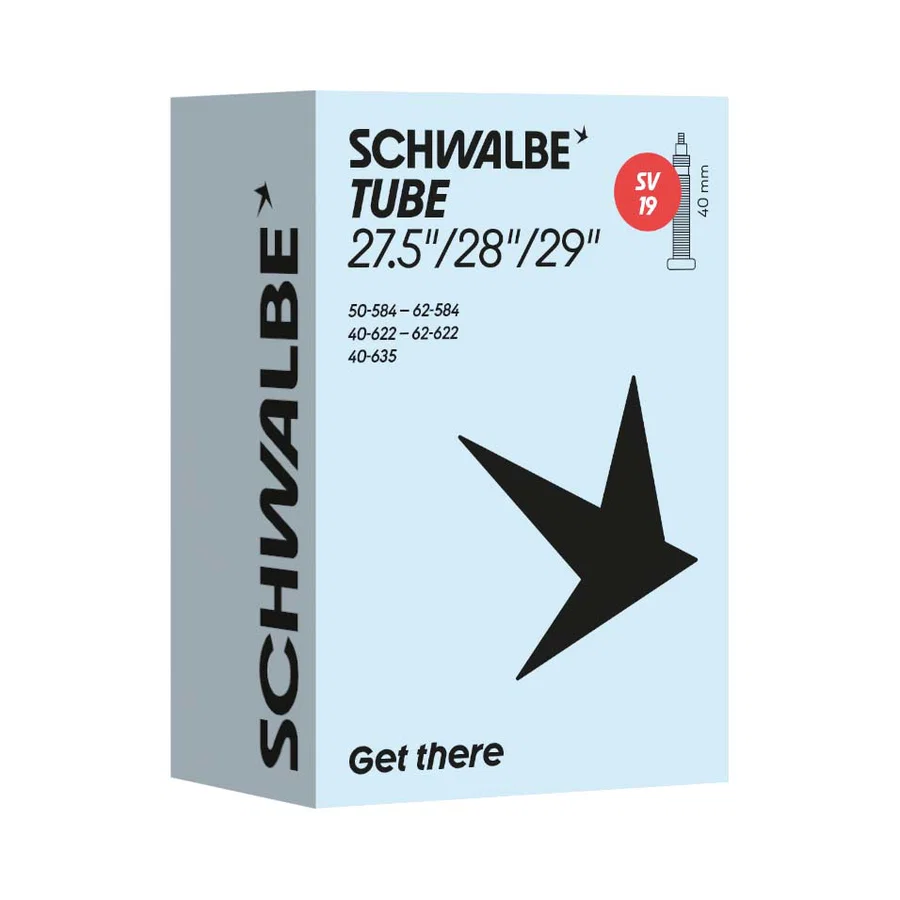 Schwalbe Fahrradschlauch SV Ventil Nr. 19 27,5"/28"/29" 40 mm 40/62-584/635