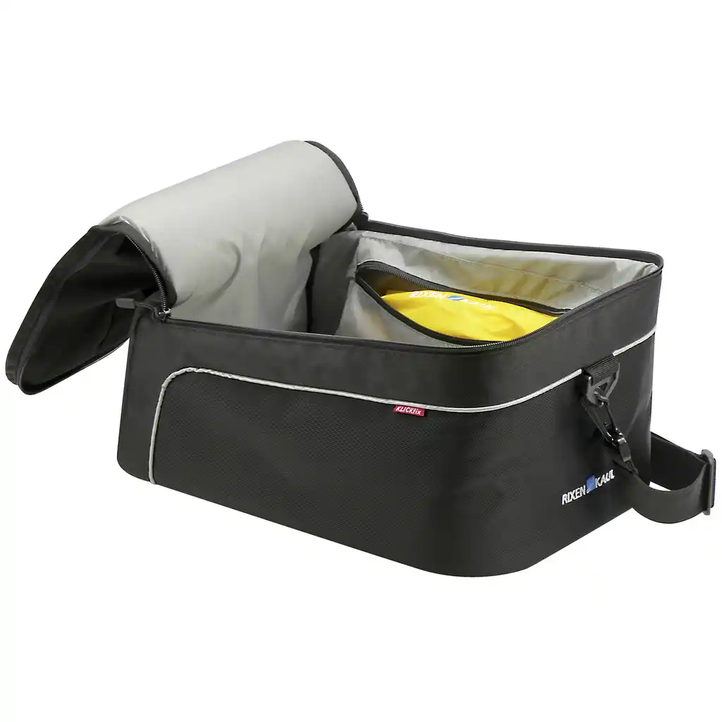 KLICKfix Rackpack XL mit KLICKfix UniKlip 2 Adapter schwarz Gepäckträgertasche