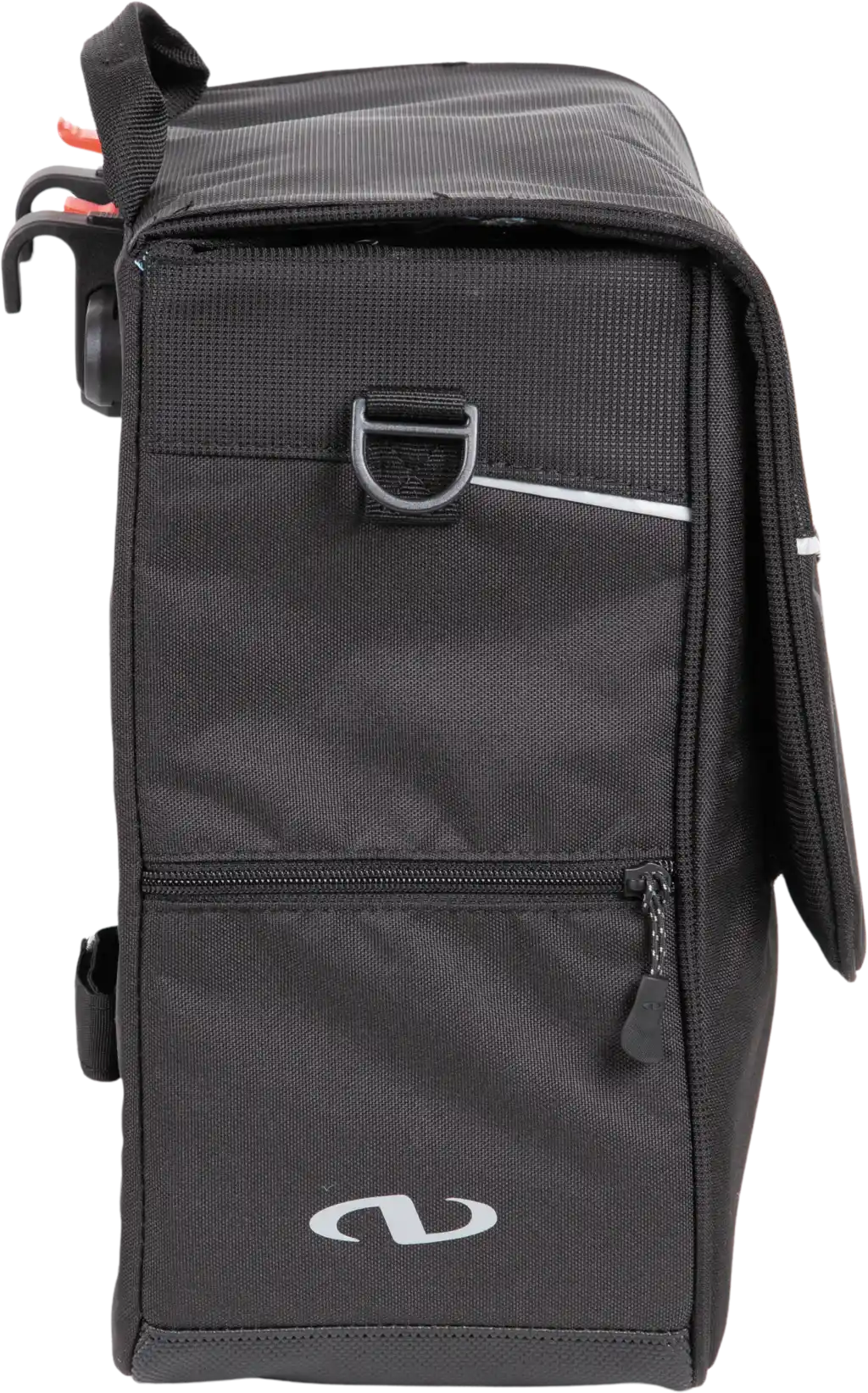 Norco Boston City Tasche mit KLICKfix Kompakt Schiene mit variabler Hakenposition schwarz Seitentasche