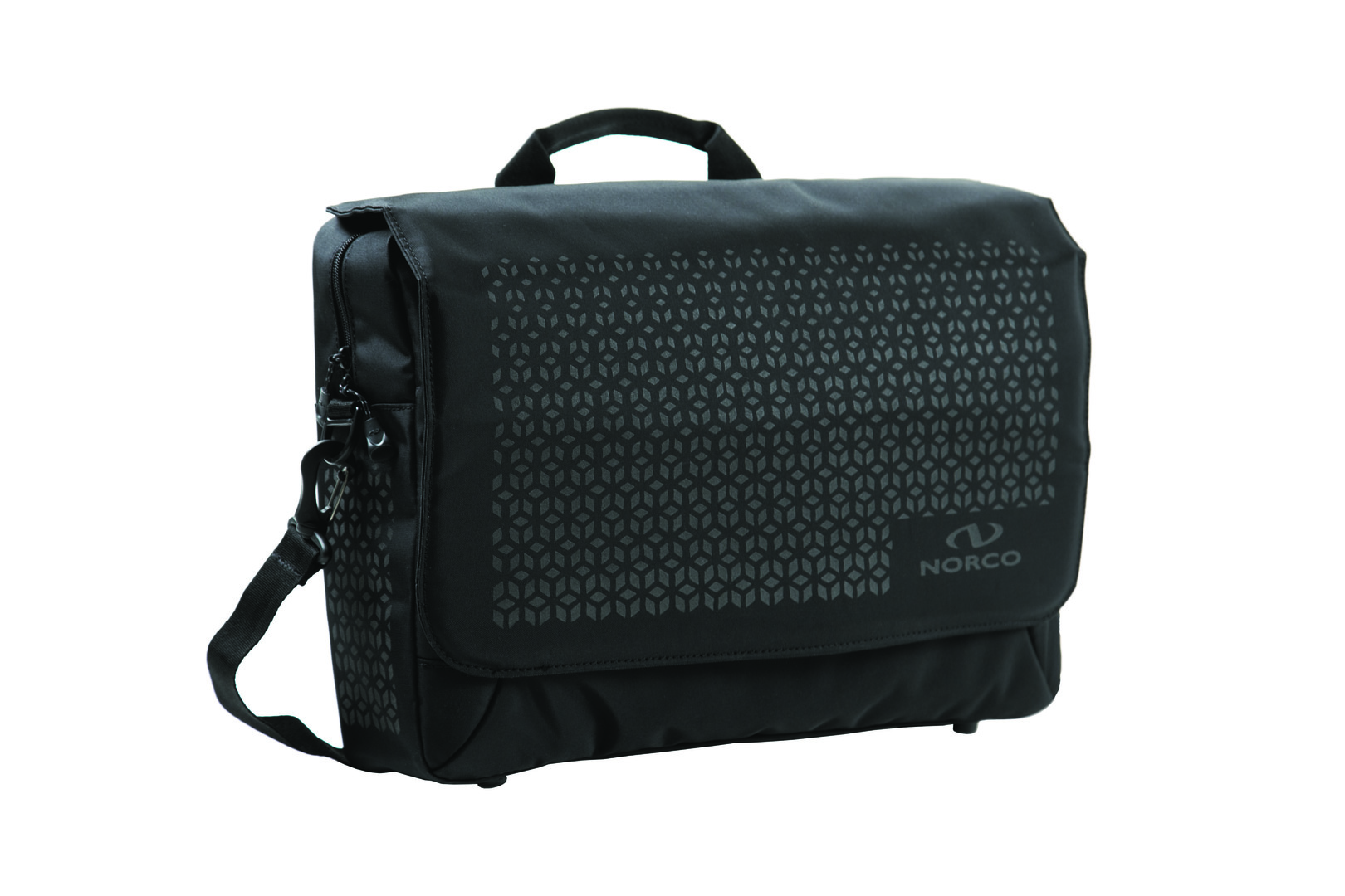 Norco Commuter-Tasche Kinross schwarz mit reflex-dekor