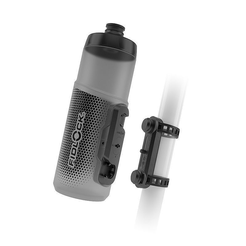 FIDLOCK Trinkflaschen Set TWIST inkl. uni base transparent schwarz 0,60 L