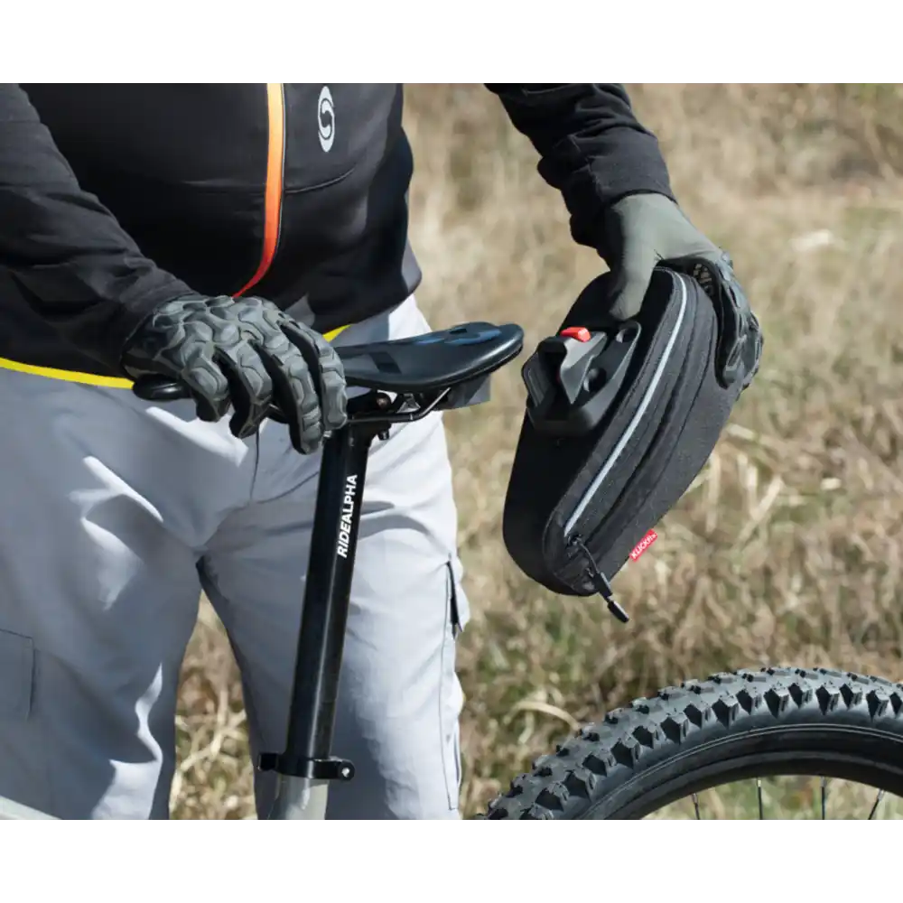 KLICKfix Bikepack Sport Expandable Satteltasche schwarz