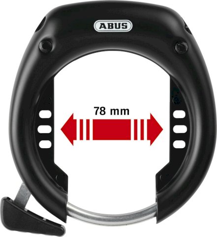 ABUS Rahmenschloss Shield XPlus 5755L NR BK OE AZ für Ballonreifen 78 mm schwarz
