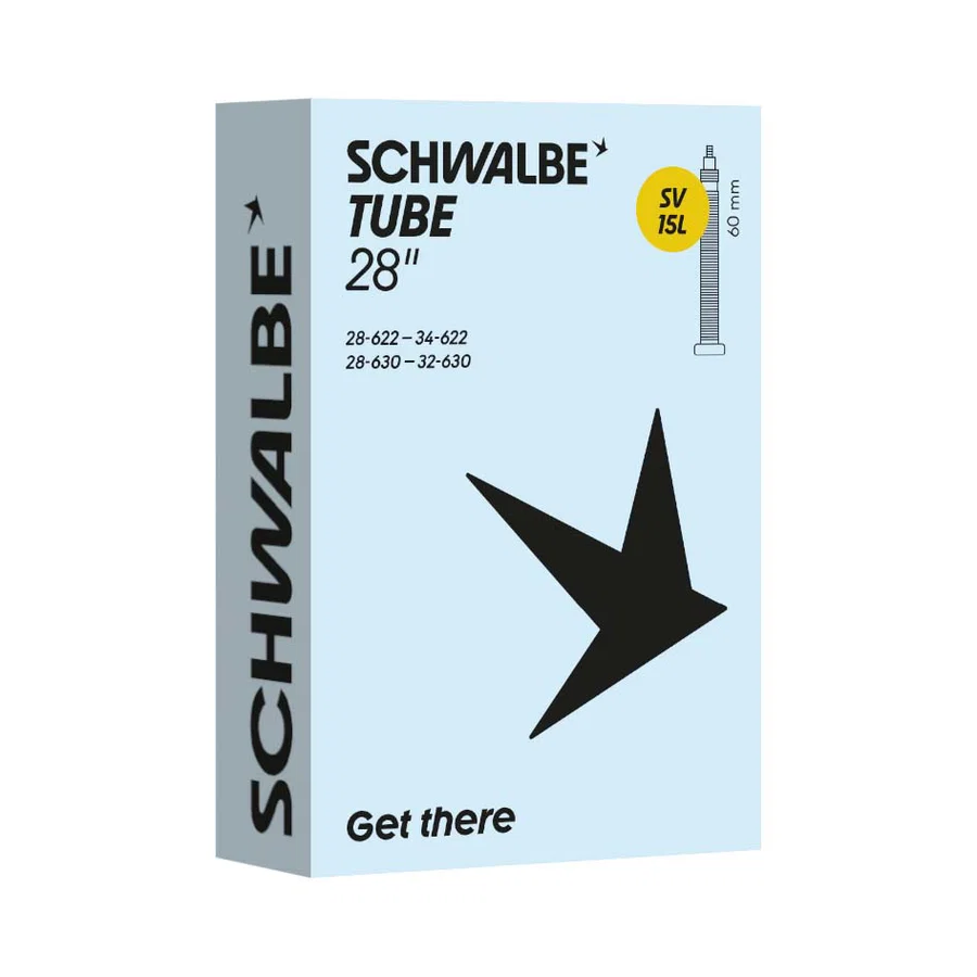 Schwalbe Fahrradschlauch SV Ventil Nr. 15L  28" 60 mm 28/34-622/630