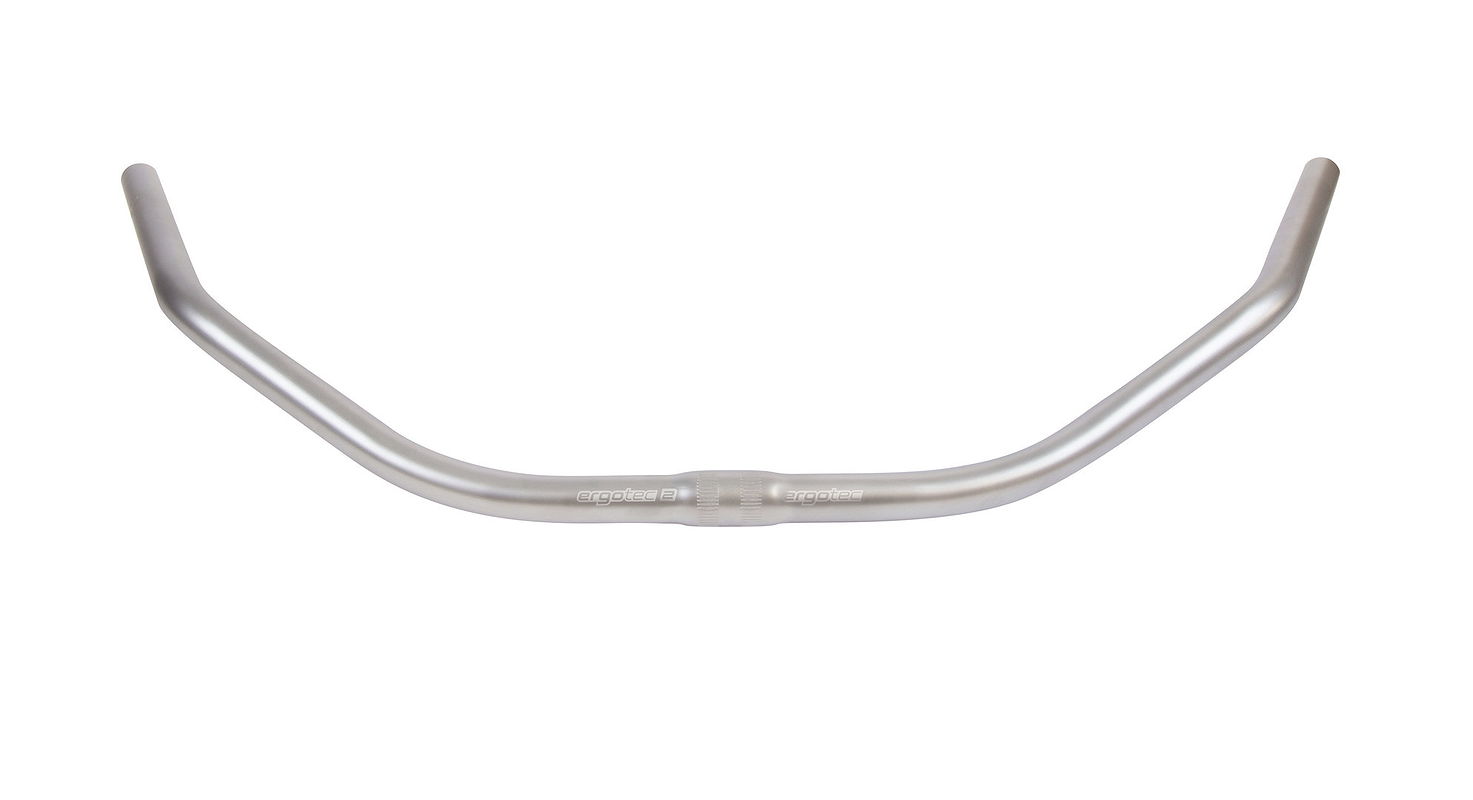 ergotec City-/Trekking Lenkerbügel Beach Cruiser 710 mm Alu-Look 65°/0° 62 mm 25,4 mm