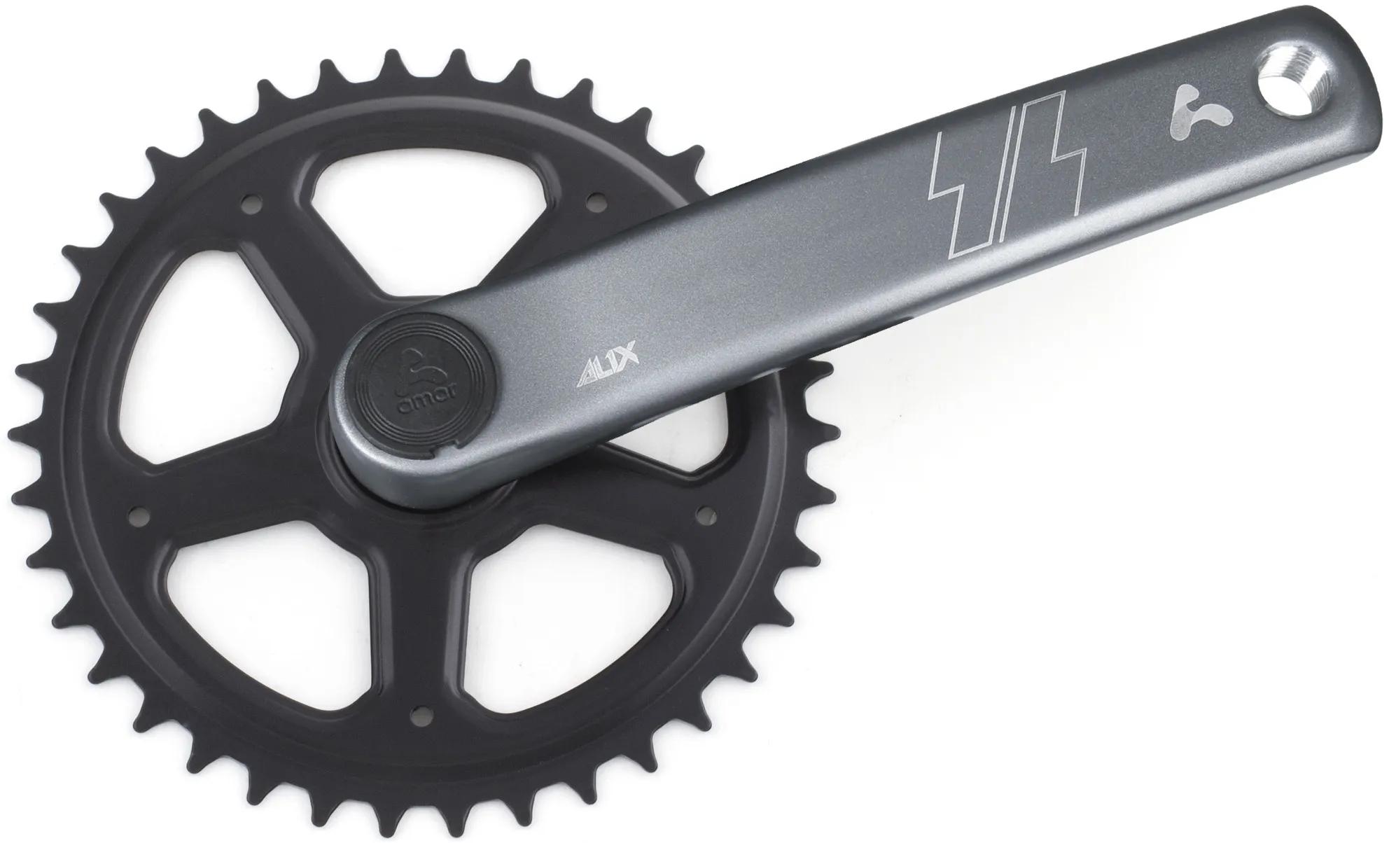 AMAR KRG 1-FACH,38Z.,ALU- STAHL,170MM,GUNMETAL-SCHW