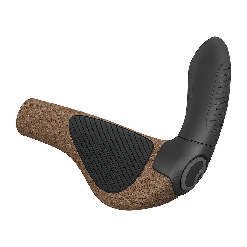 Ergon Lenkergriff GP4 Evo-S Bio Kork mit Bar Ends kork/schwarz Small  lang/lang regular