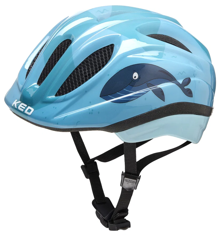 KED Kinderhelm Meggy II Trend Whale hellblau S/M (49 - 53 cm)