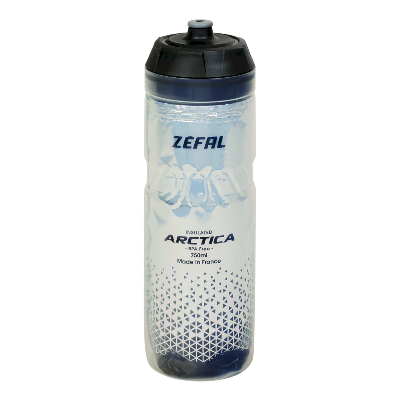 Zéfal Thermo Trinkflasche Arctica silber/schwarz 0,75 L