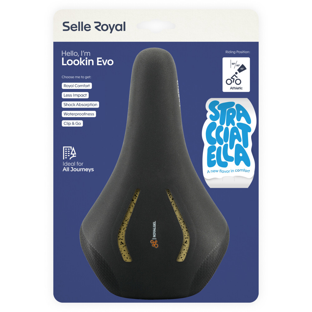 Selle Royal Fahrradsattel Lookin Evo Athletic Unisex - Stracciatella ISCC+