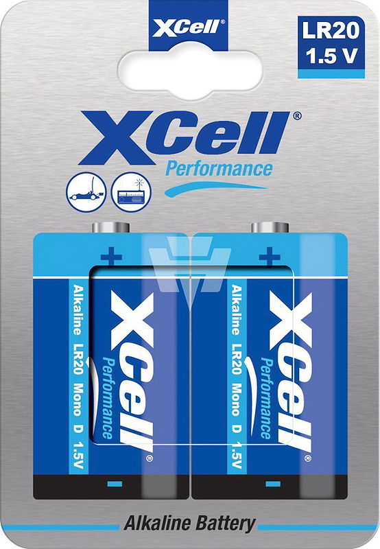 XCell Batterie D (Mono) Performance Alkaline LR20 1800 mAh 1,5 V