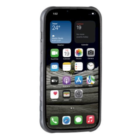 Topeak Smartphonehalter Ridecase für Apple iPhone 13 Pro schwarz/grau