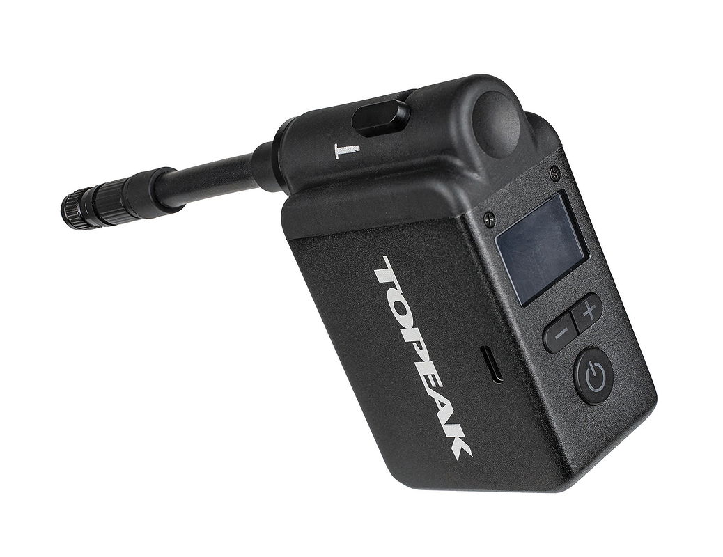 Topeak Minipumpe E-Booster Digital silber 8 bar / 120 PSI