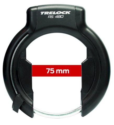 TRELOCK Rahmenschloss RS 480 P-O-C XL AZ 75 mm schwarz SB-Verpackung