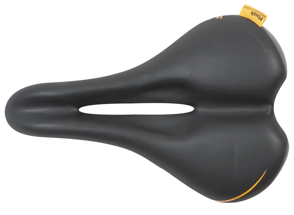 Velo Plush Sportsattel Herren  schwarz / grau/gelb