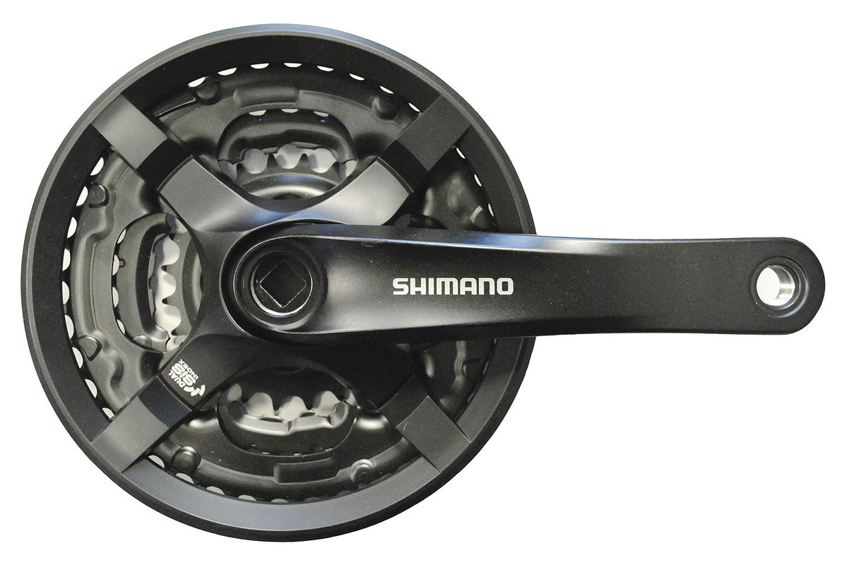 Shimano Kettenradgarnitur Tourney FCTY501 4-kant 42x34x24 Zähne schwarz 170 mm EFCTY501C244CLB