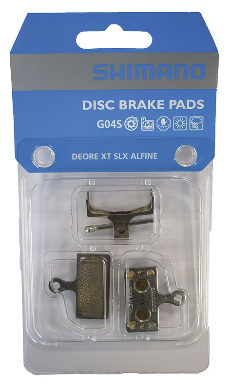 Shimano Scheibenbremsbeläge G04S Metall IBPG04SMXA SB-Verpackung
