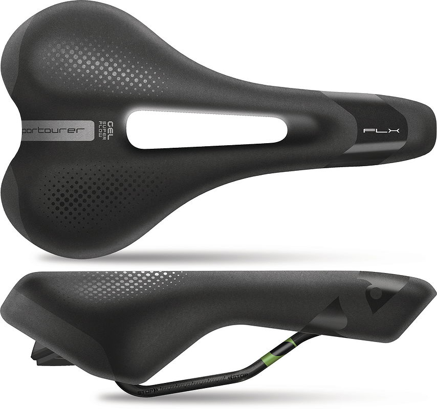 Sportourer Trekking Sattel FLX Gel Super Flow Moderate  L270 x B160 mm / 440 g Unisex SB-Verpack