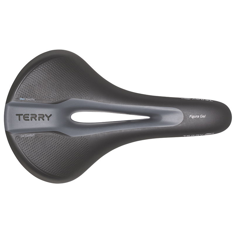 Terry Sport Sattel Figura Gel Max Fitness schwarz L284 x  B177 mm / 450 g Herren