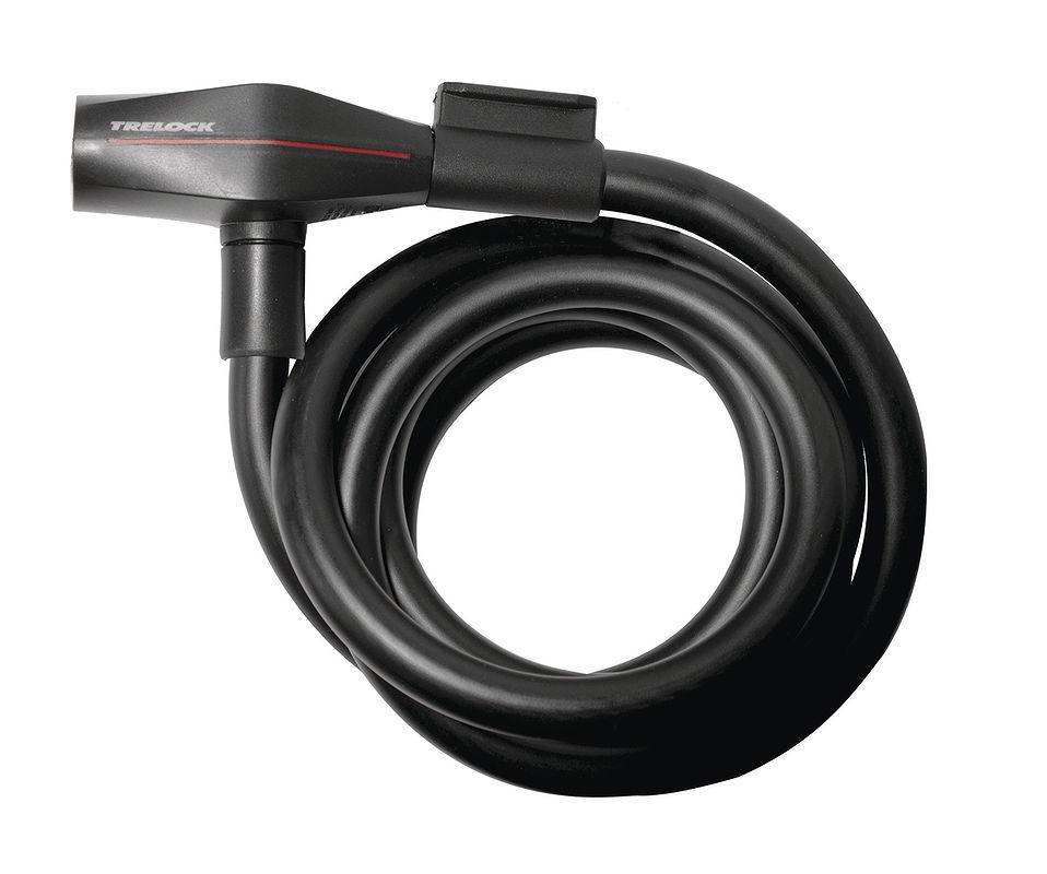 TRELOCK Spiralkabelschloss SK 415 15 mm schwarz 180 cm